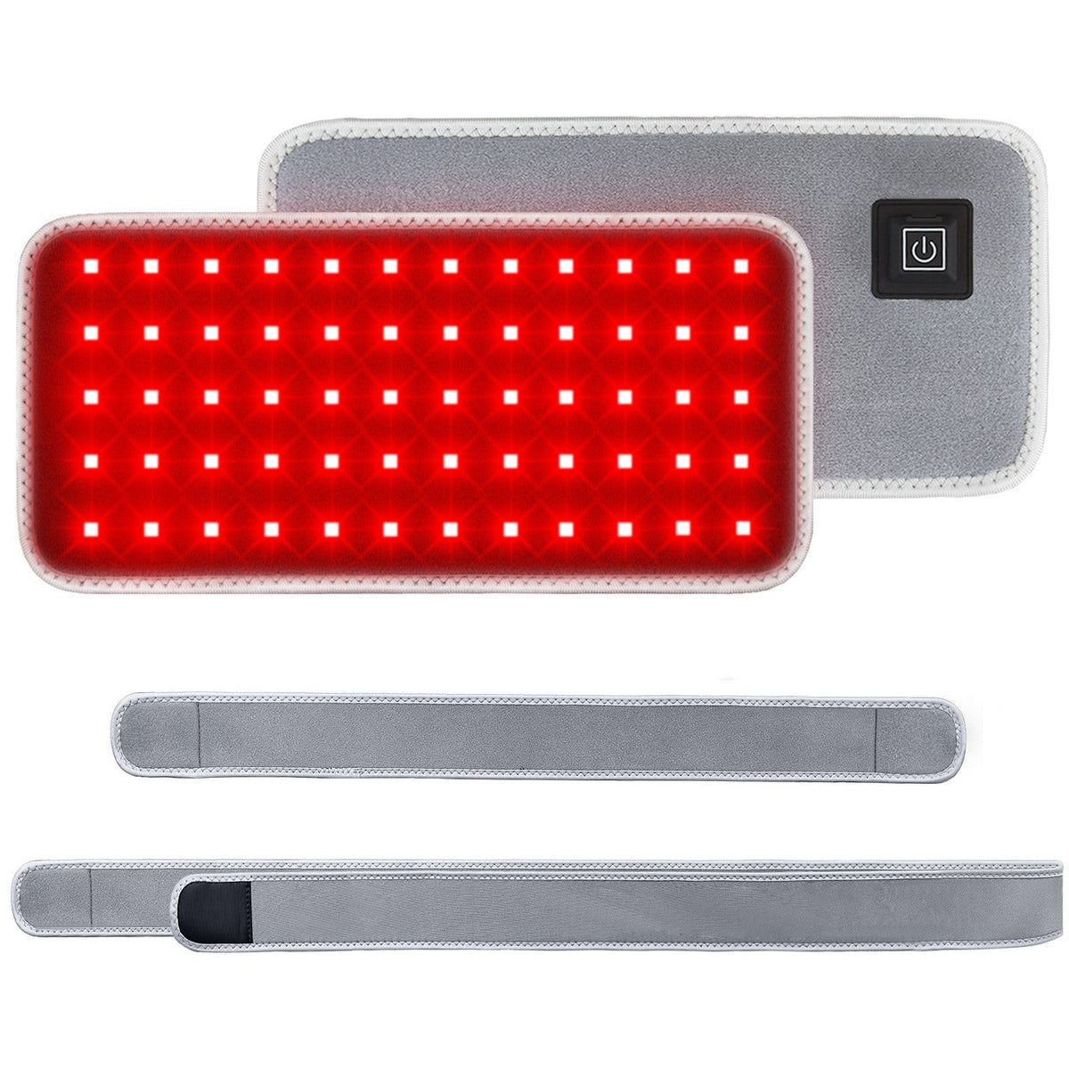 60-Bead Red Light Therapy Waist Belt null