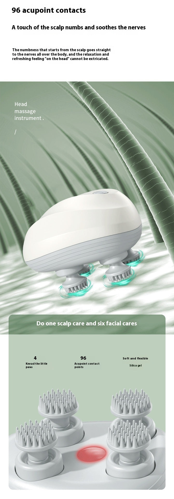 Rechargeable Head Massager null