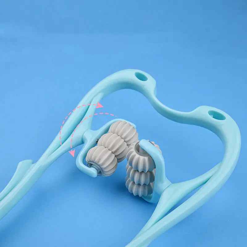 Multifunctional Manual 6-Wheel Neck Massager - Cozlly