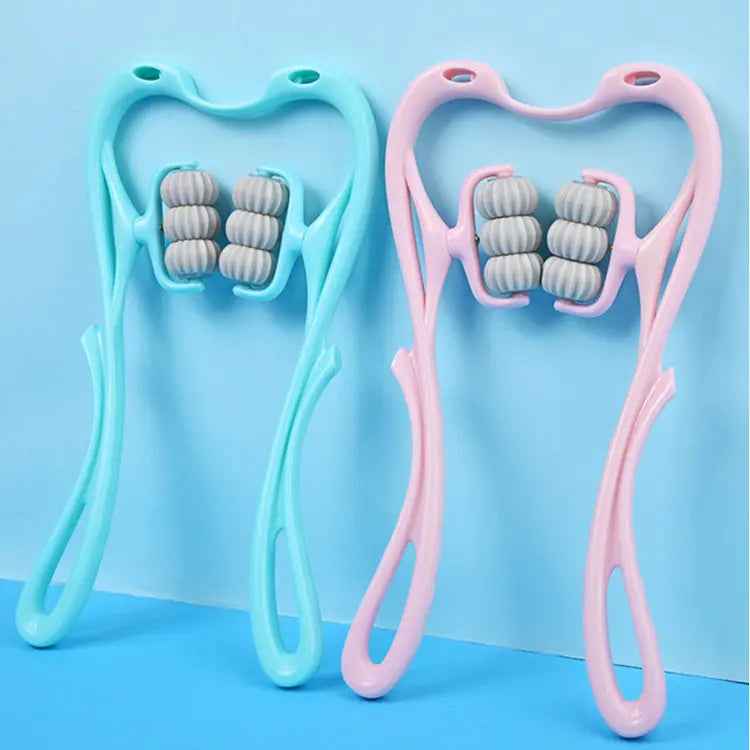 Multifunctional Manual 6-Wheel Neck Massager - Cozlly