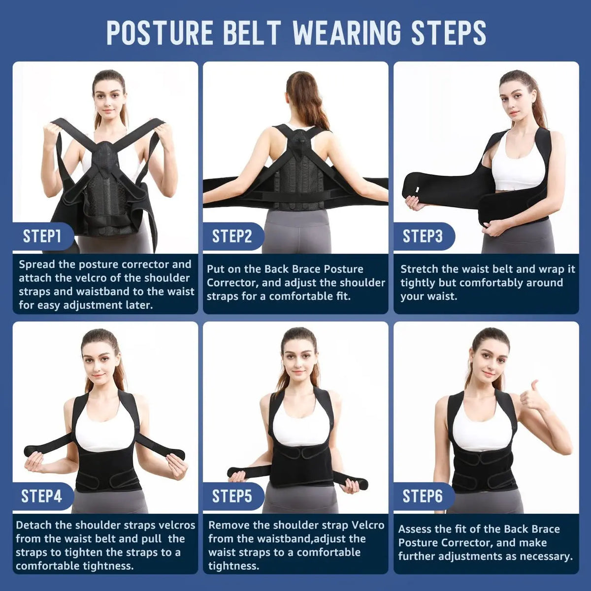 Strong Support Posture Correction Belt null