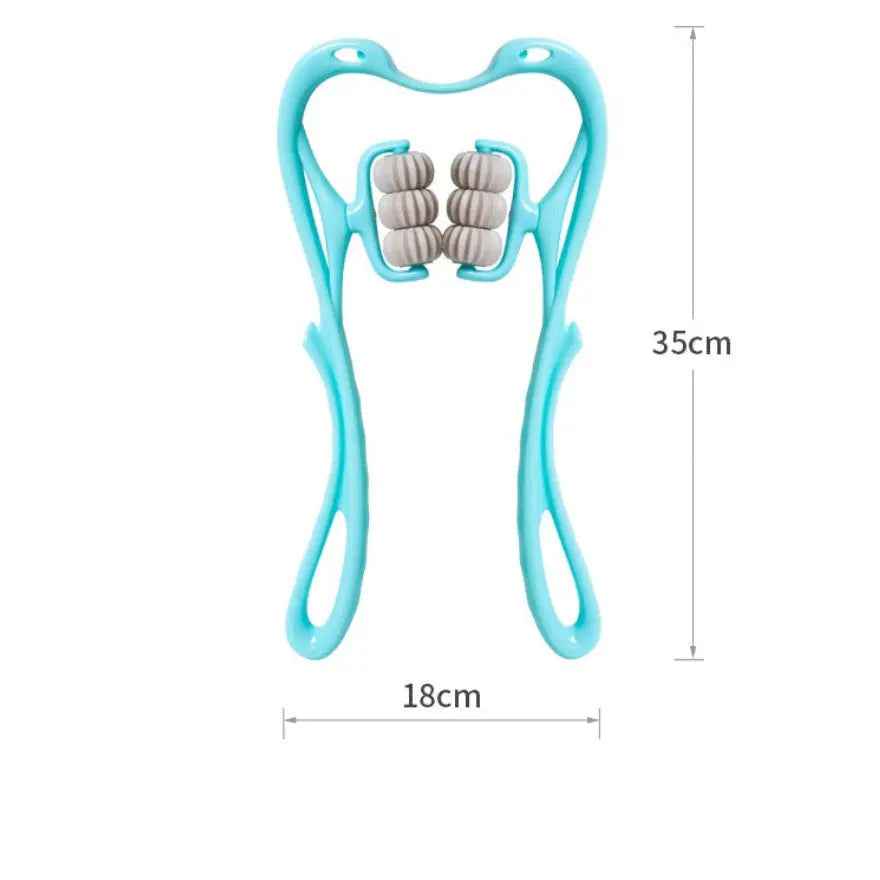 Multifunctional Manual 6-Wheel Neck Massager - Cozlly