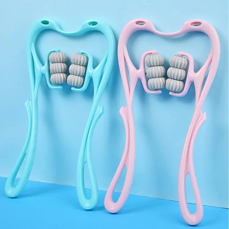 Multifunctional Manual 6-Wheel Neck Massager null