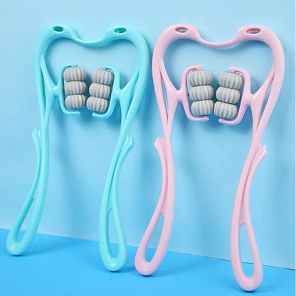 Multifunctional Manual 6-Wheel Neck Massager null