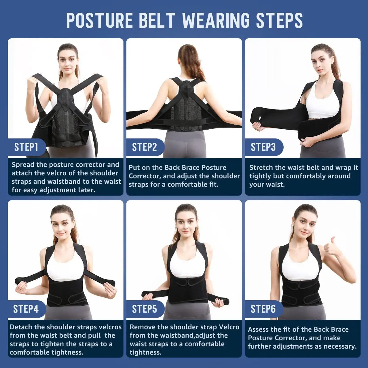 Strong Support Posture Correction Belt null