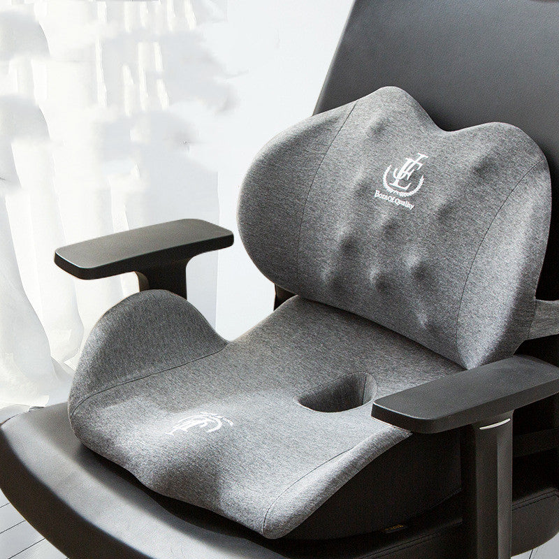 Memory Foam Office Seat & Lumbar Cushion null