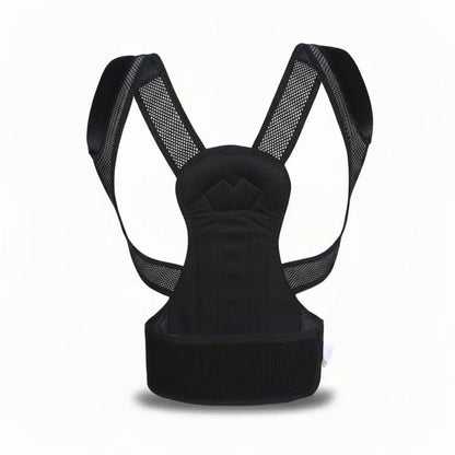 Black posture corrector on a white background