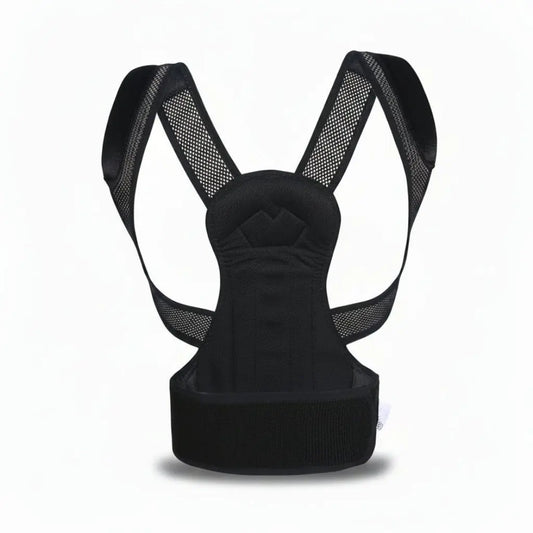 Black posture corrector on a white background