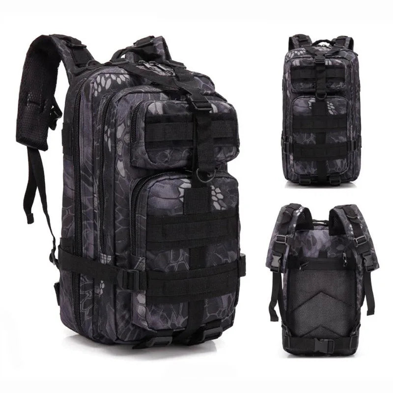 3P Tactical Backpack 20L-25L 1000D Nylon Outdoor Hiking Camping Traveling Fishing For Men Hunting Molle Bag Sport Rucksacks